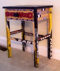 hockey stick night table