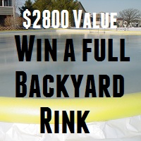 Post image for Win A $2800 Full Backyard Hockey Rink Kit with Boards – Winner chosen Nov 10th 2013