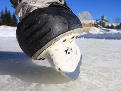 innerkant på hockeyskøyte