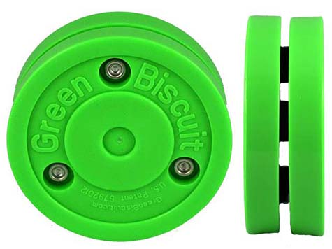 GREEN BISCUIT Roller Hockey Off Ice Training Hockey Puck 